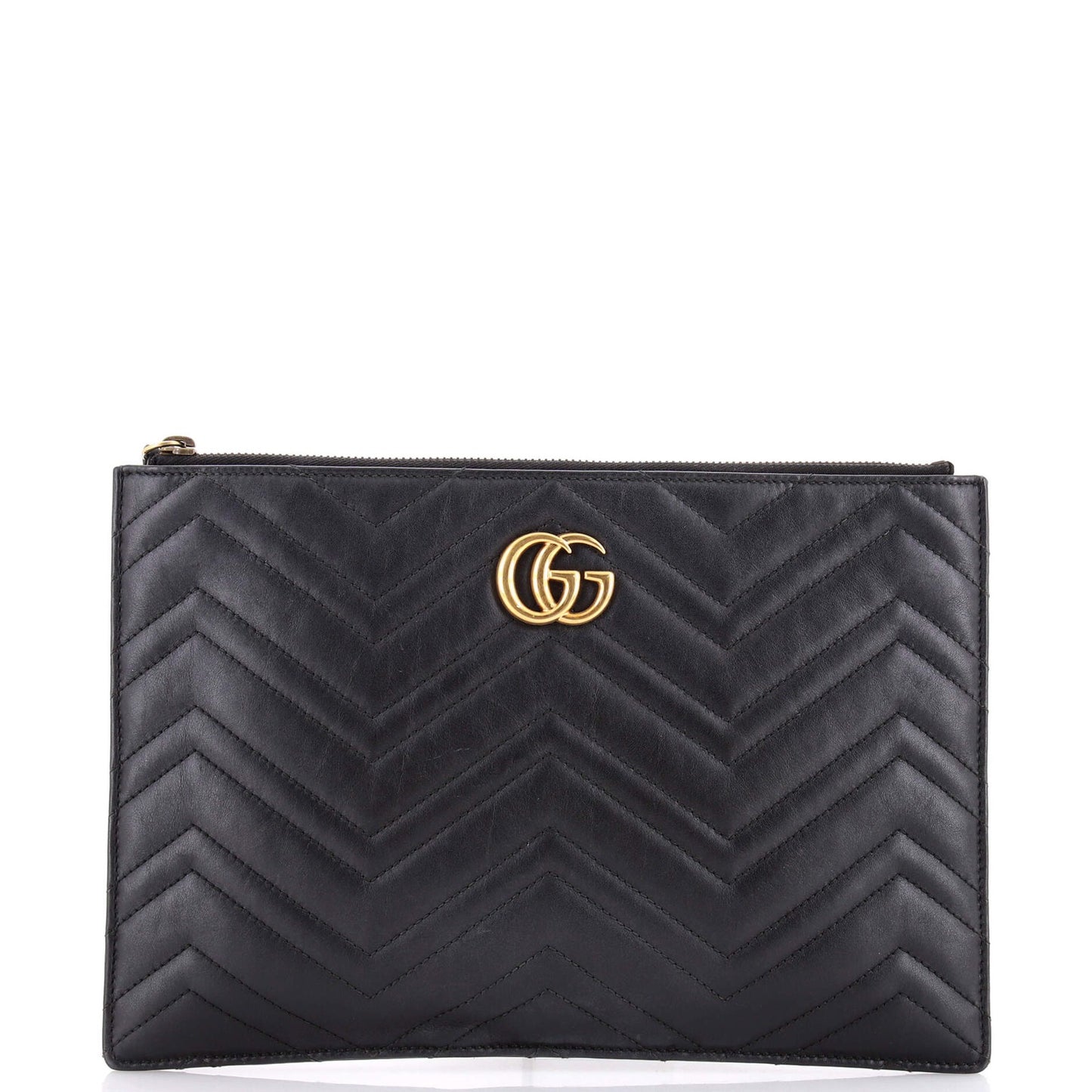 Gucci Gg Marmont Clutch Matelasse Leather