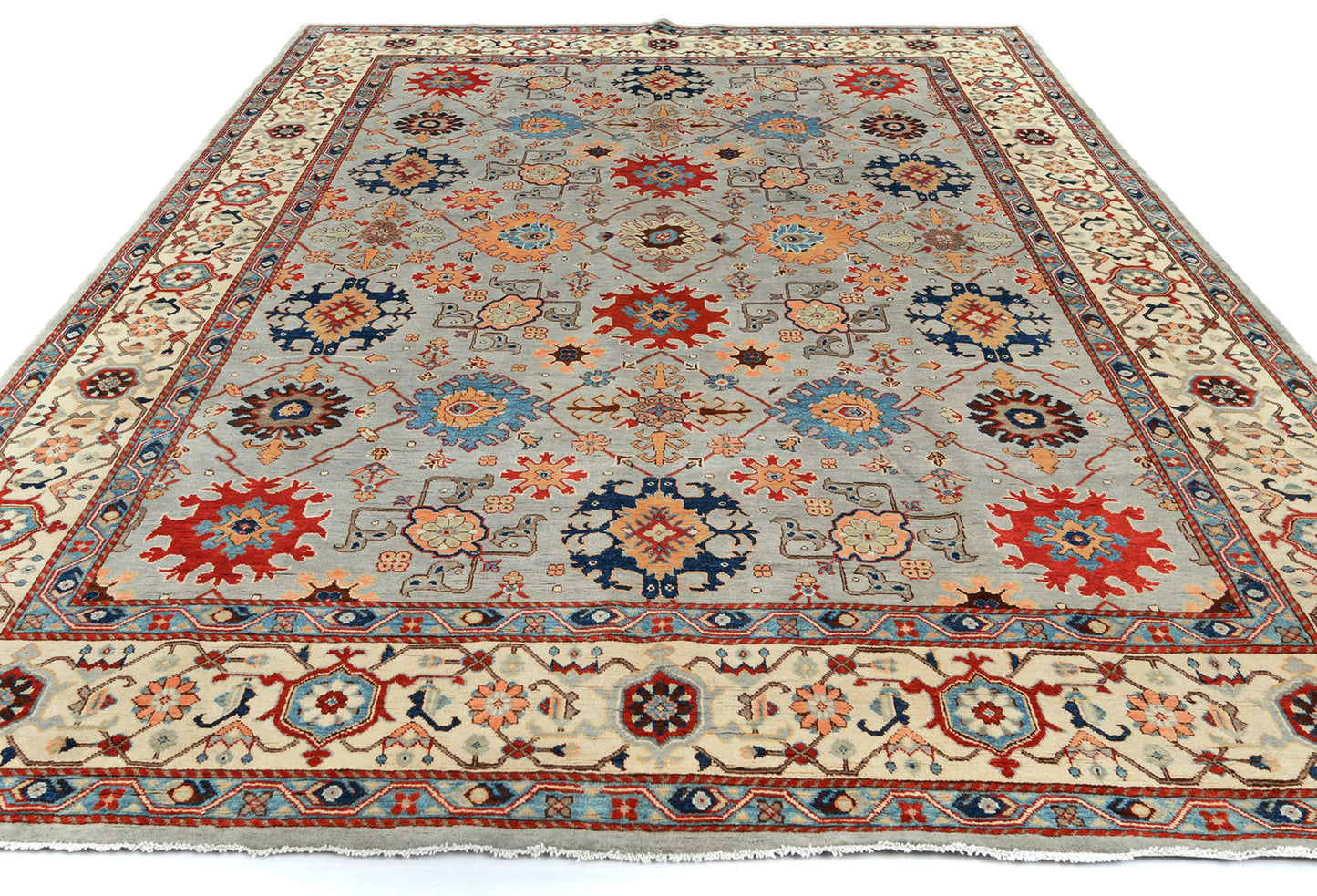 9X12 ft Handmade Kazak Serapi Oriental Rug Tribal