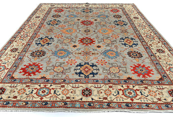 9X12 ft Handmade Kazak Serapi Oriental Rug Tribal