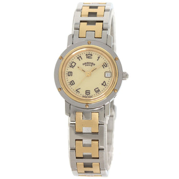 Hermes Clipper Watches Cl4.220 Stainless Steel/Ssxgp Ladies