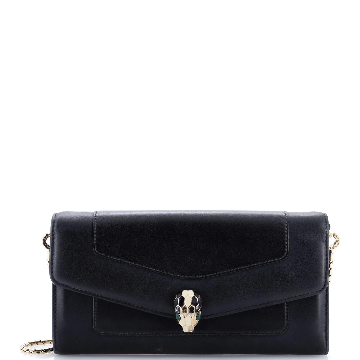 Bvlgari Serpenti Forever Wallet On Chain Leather Long