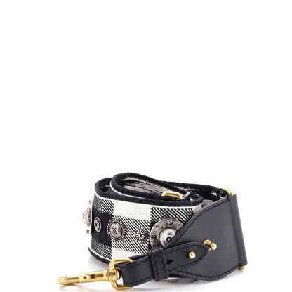 Christian Dior Shoulder Strap Embellished Oblique Canvas
