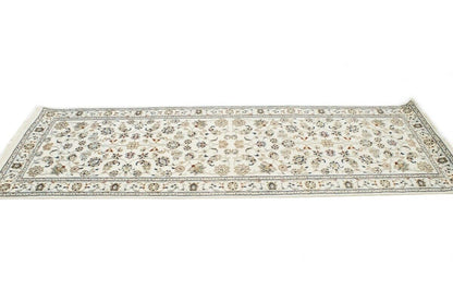 3X8 ft Hand-Knotted Indo-Nain Oriental Runner