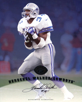 Herschal Walker Autographed 1997 Leaft 8X10 Card (Jsa)
