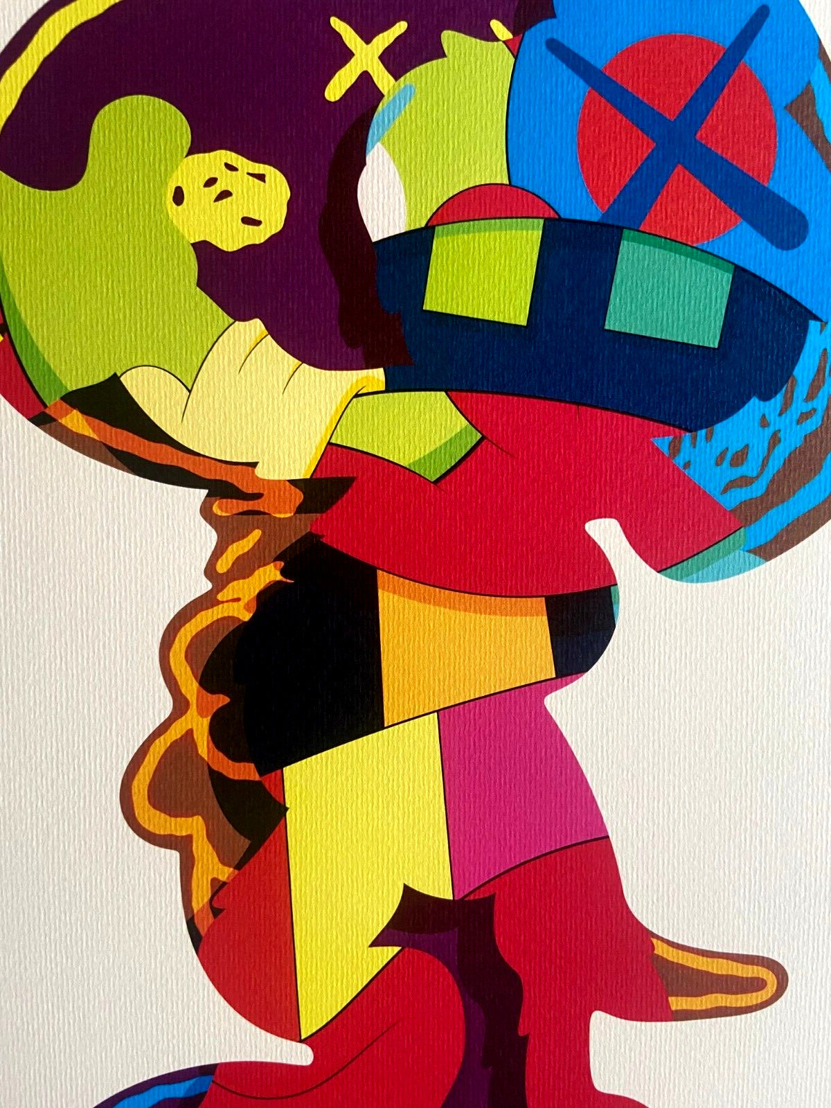 Kaws Lithograph Mori Art Museum Coa Numbered In
