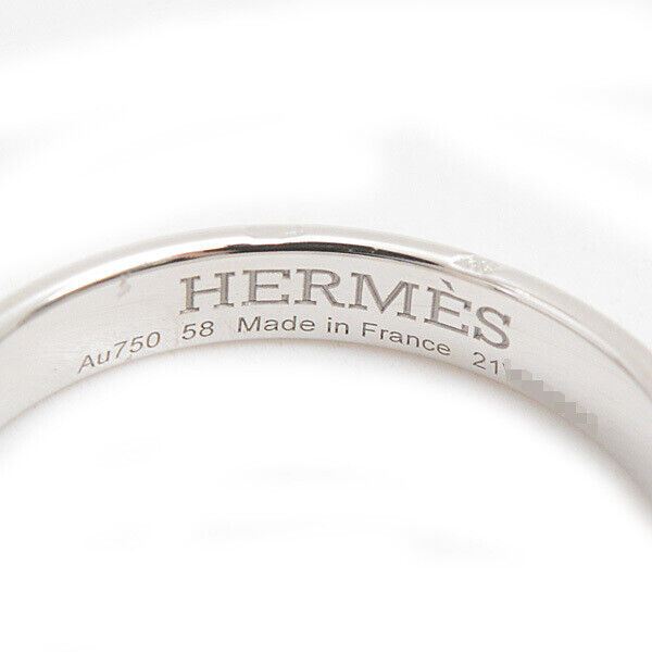 HERMES Hercules Ring K18WG US#8.75