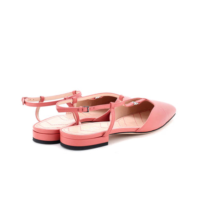 Gucci Women'S Gg Slingback Flats Leather