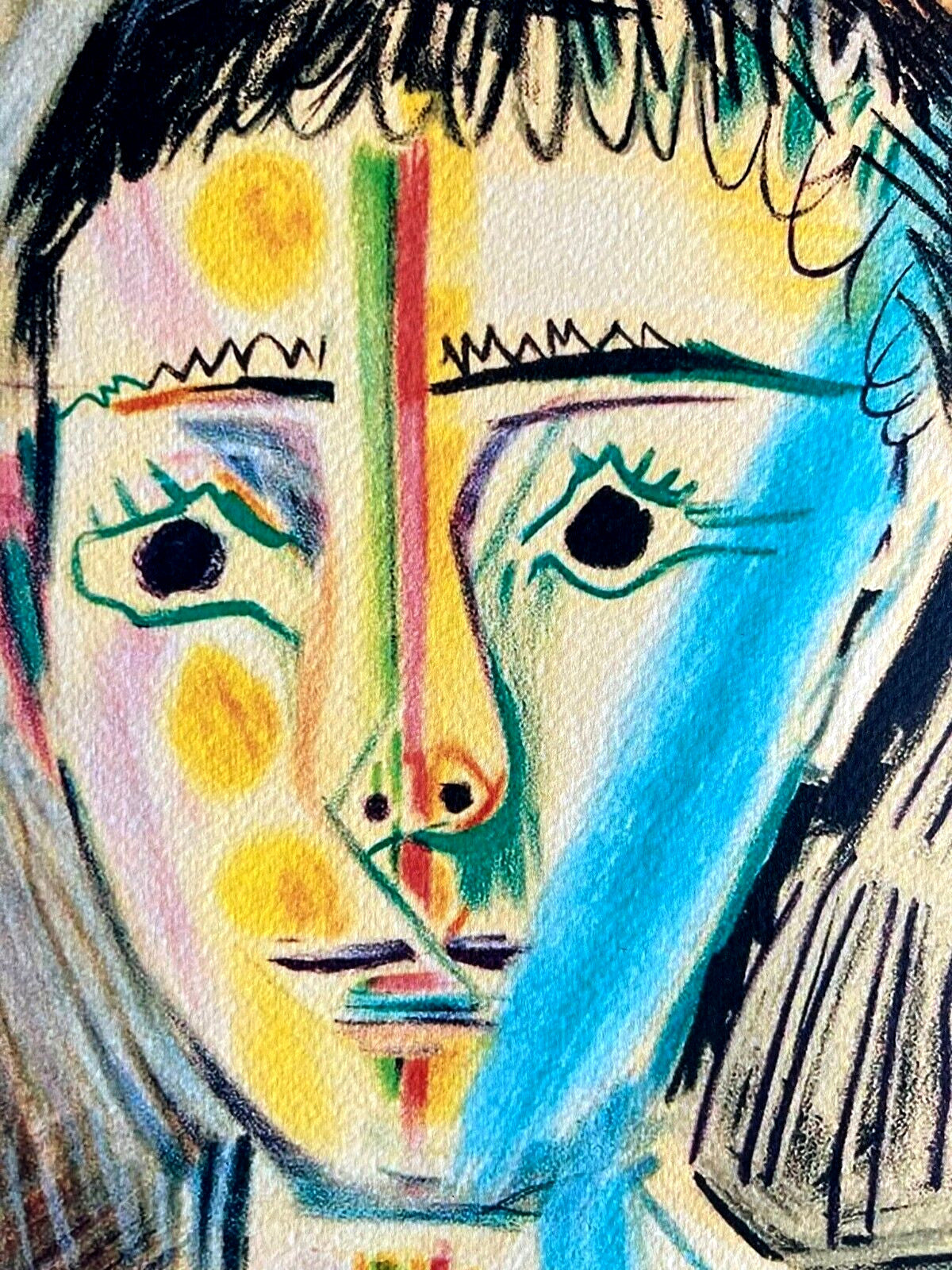 Pablo Picasso Lithograph 'Boy' Coa Signed Pen Numbered A Hand