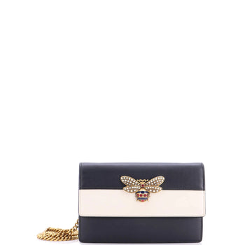 Gucci Queen Margaret Chain Wallet Leather Mini