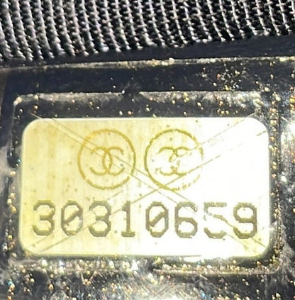 Chanel Mademoiselle Vintage O Case Clutch Quilted Sheepskin Medium