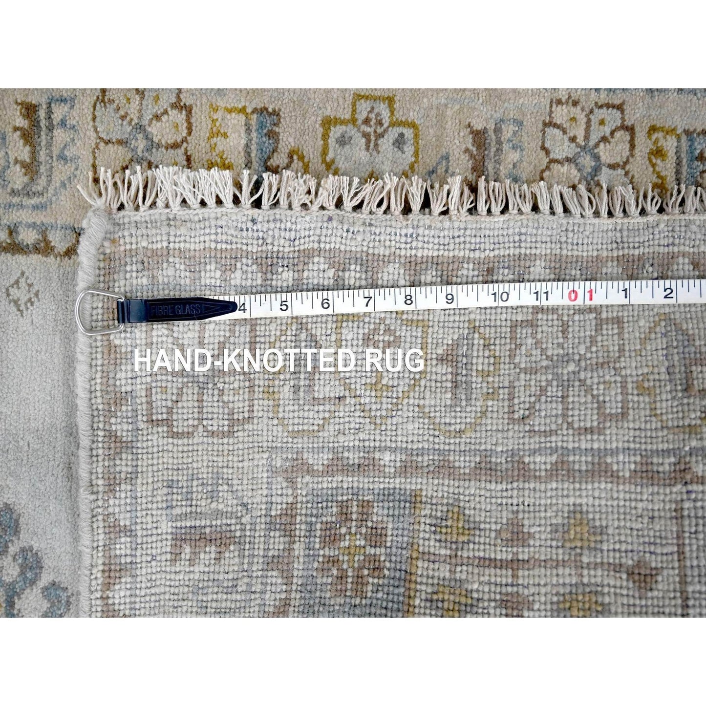 2'9"X18' Gray Wool Handknotted Zoroastrian Village Inspired Xl Runner Rug