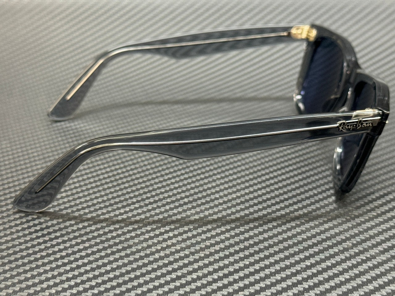 RAY BAN RB2140 6773R5 Transparent Grey Blue Unisex 50 mm Sunglasses