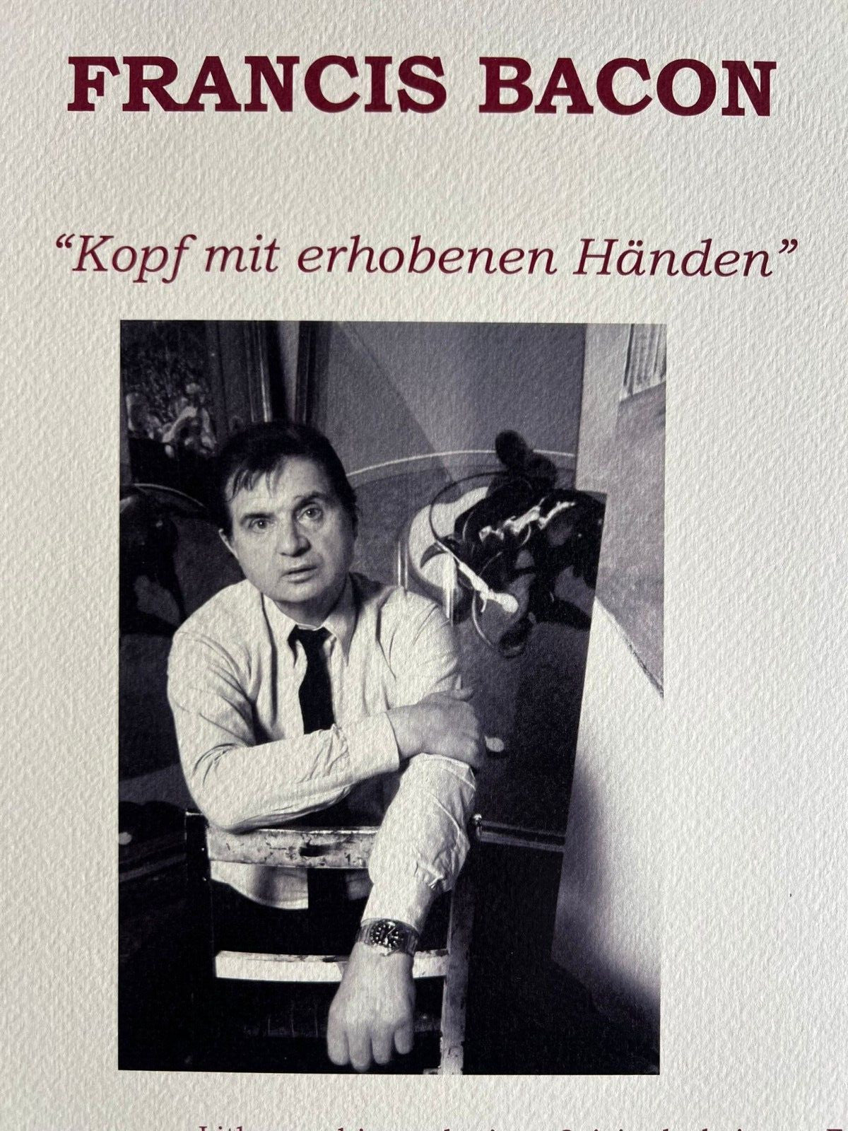 Francis Bacon Lithograph Coa Signed Pen Numbered Pencil Limited 275