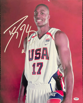 Dwight Howard Autographed 16X20 Basketball Photo- Team Usa (Psa/Dna)
