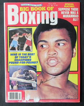 Muhammad Ali Autographed March 1979 Big Book Of Boxing Magazine Beckett 178311