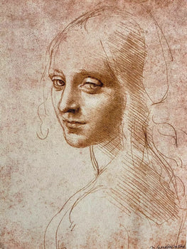 Leonardo Da Vinci Lithograph From A Coa Signed Numbered Pastel (Paul Klee)