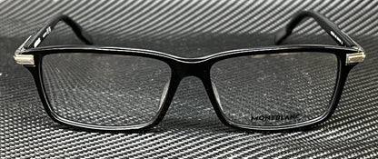 Mont Blanc Mb0217Oa 001 Black Silver Men'S Extra