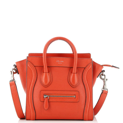 Celine Luggage Bag Grainy Leather Nano
