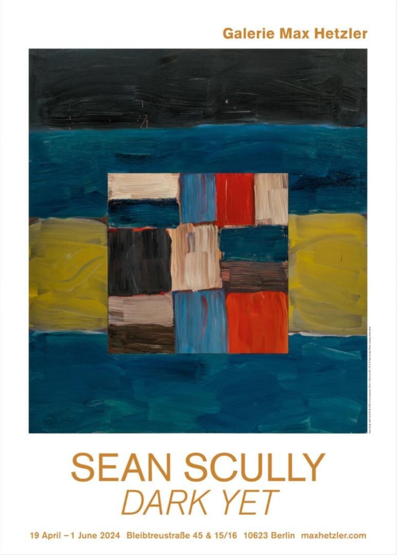 Sean Scully Original Exhibition Poster Print -Dark Yet Max Hetzler Gallery