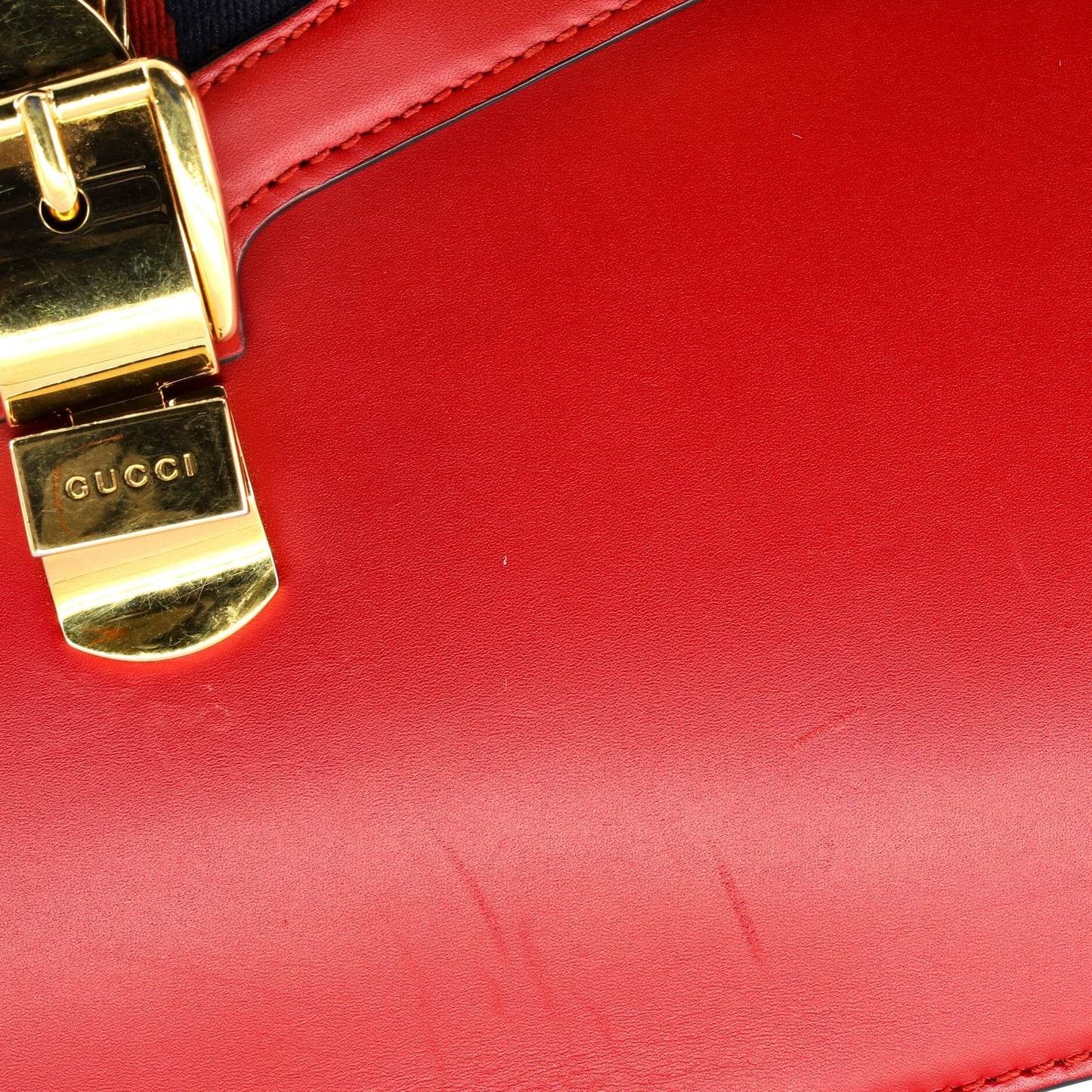 Gucci Sylvie Top Handle Bag Leather Medium