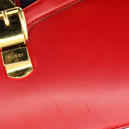 Gucci Sylvie Top Handle Bag Leather Medium