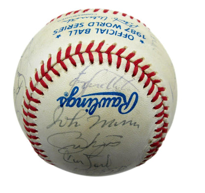 1987 Cardinals Autographed By 25 Rawlings World
