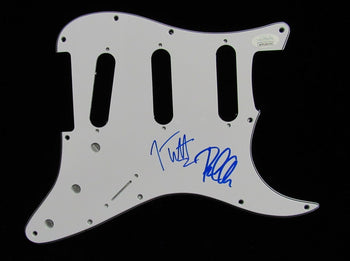 Def Leppard Joe Elliott/Phil Collen Signed/Autographed Guitar Pick Guard Jsa 576