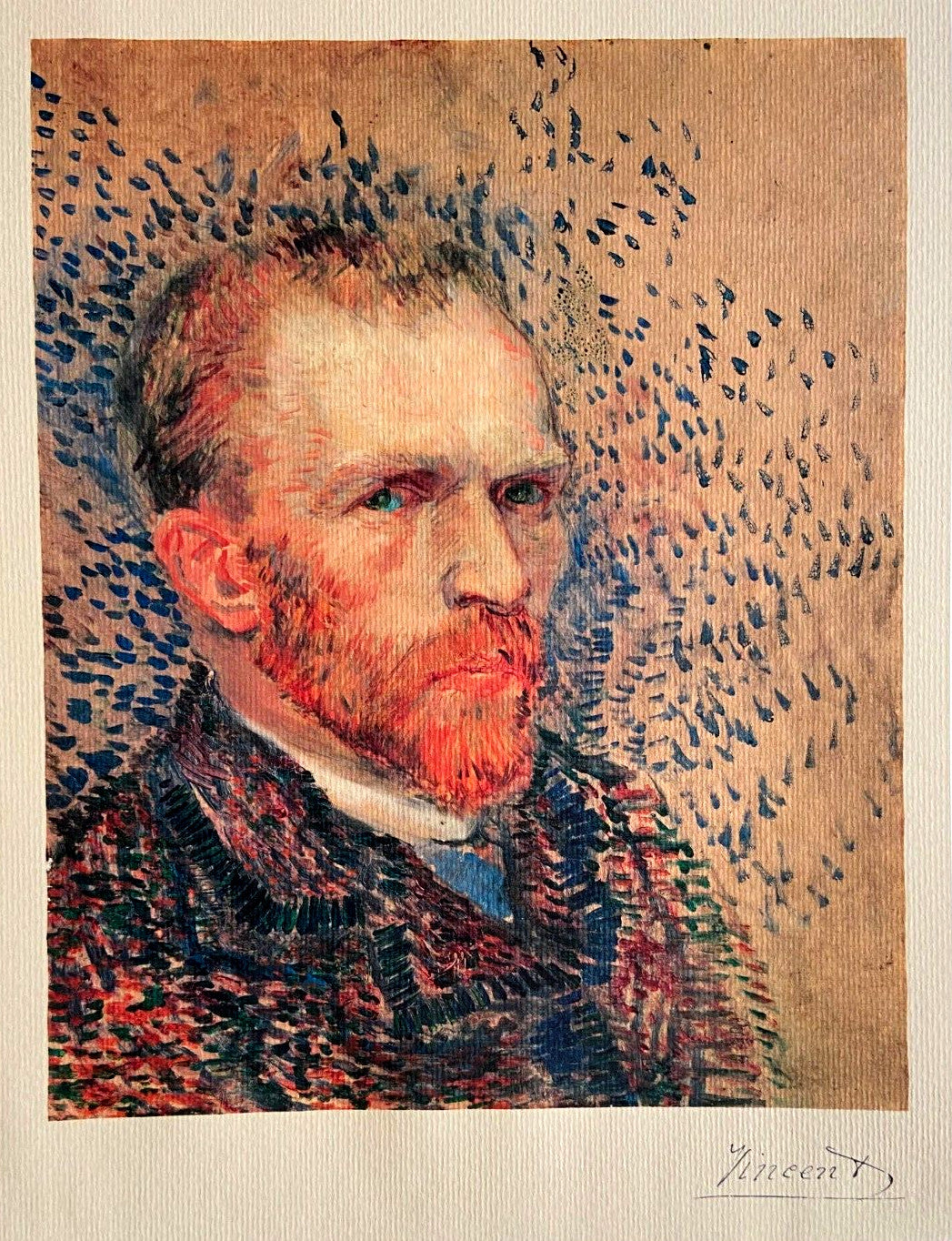 Vincent Van Gogh Museum Lithograph From A Painting Coa Signed Op (Edgar, Degas)