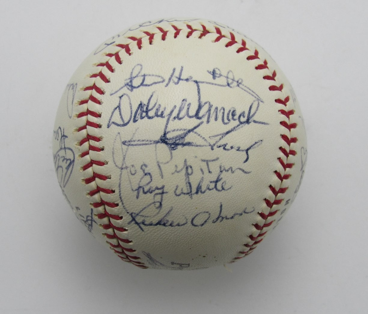 1968 Yankees Team Signed By (21) Pro League Baseball Mickey Mantle 196286