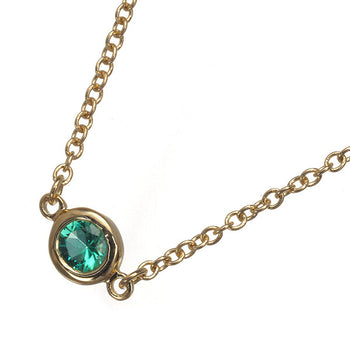 Tiffany&Co. Bracelet Emerald Color By The Yard 18K 750 Yellow Gold
