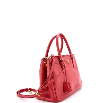 Prada Double Zip Lux Tote Saffiano Leather Medium