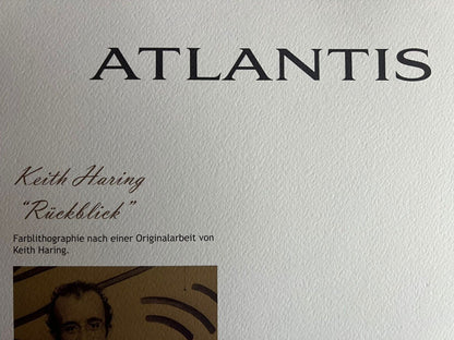 Keith Haring Lithograph From An Painting Coa Signed Pen Numbered Pencil