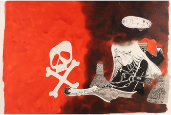 Queen Emeraldas Japanese Sf Anime Signed Original Silkscreen Print Framed