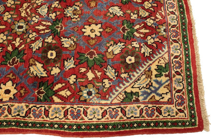 Rare Vintage Red Floral Oriental Runner Rug