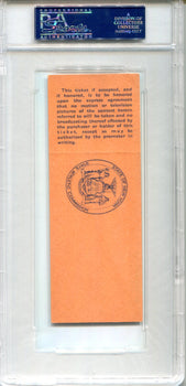 1940 Feb 9 Full Boxing Ticket Louis Vs. Godoy Psa 6