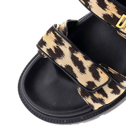 Christian Dior Women'S Dioract Sandals Printed Technical Fabric