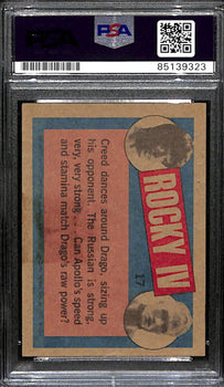 Dolph Lundgren Signed/Auto 1985 Topps Rocky Iv Drago Card #17 Psa/Dna 183779