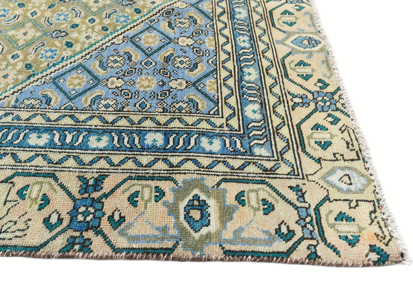 6X9 Ft Semi-Antique Distressed Vintage Oriental