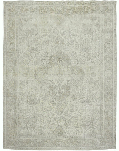 Handmade Antique Distressed Oriental Rug Muted