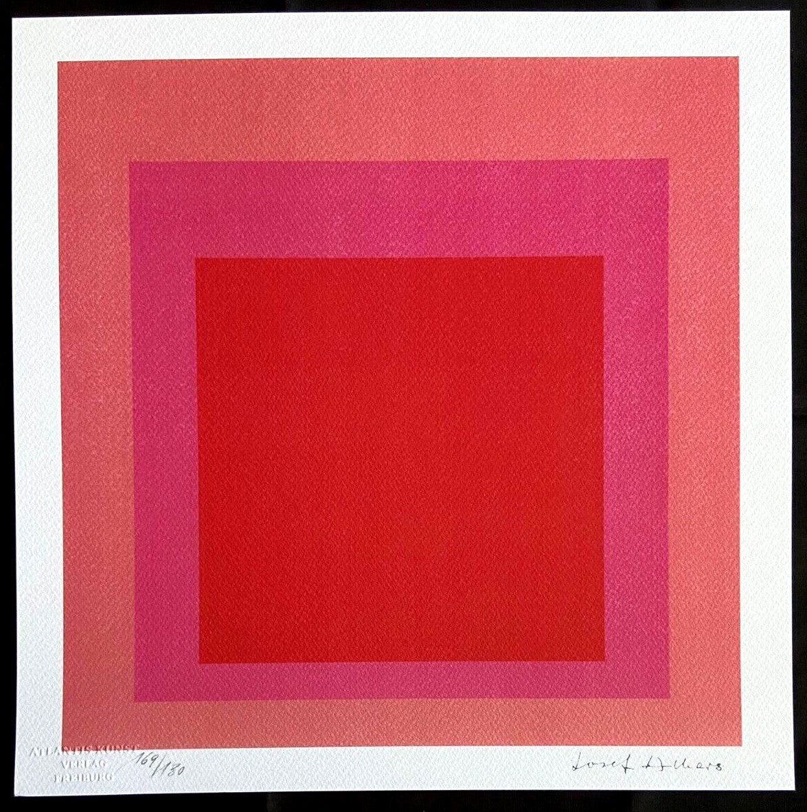 Josef Albers Lithograph Coa Numbered Signed Op