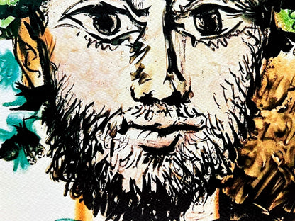 Pablo Picasso 'Bacchus' Lithograph Coa Signed