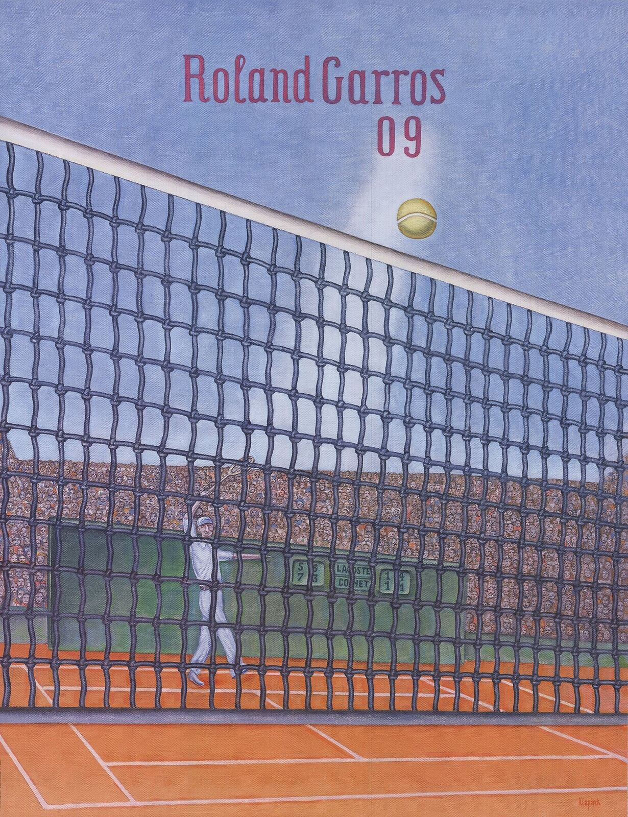 Konrad Klapheck Roland Garros French Open " Poster Pop Art Bl