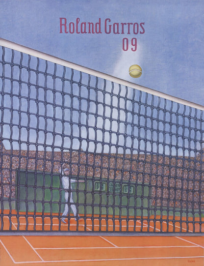 Konrad Klapheck Roland Garros French Open " Poster Pop Art Bl