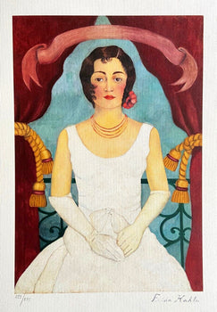 Frida Kahlo Lithograph Certified Signed Numbered