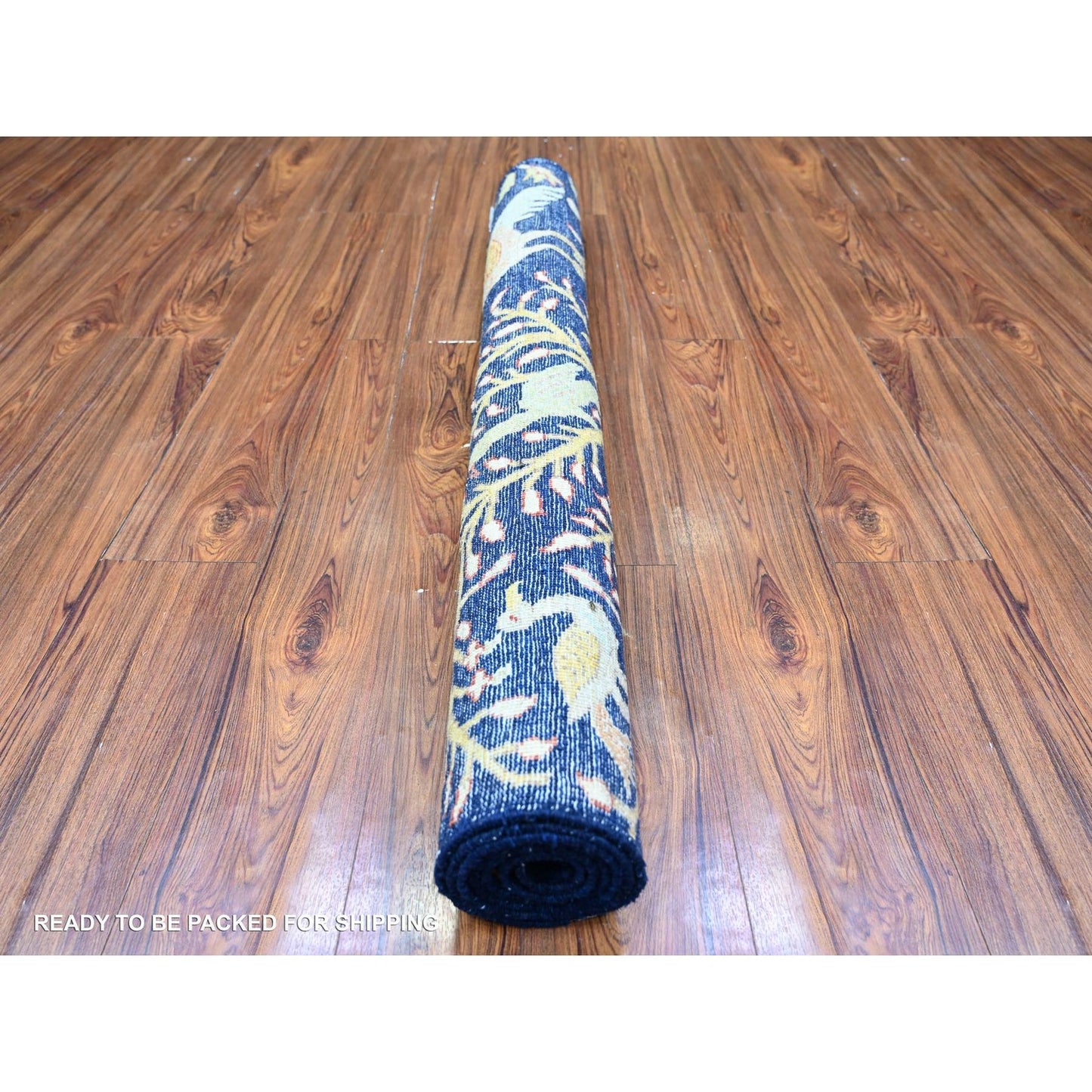 4'X5'7" Wool Hand Knotted Bird Of Paradise Peshawar Wool Oriental Rug