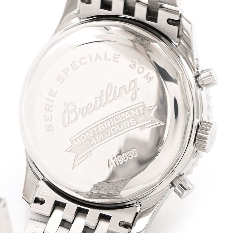 Breitling Montbrillant Olympus A19030 Silver Men'S Used Watch #6109