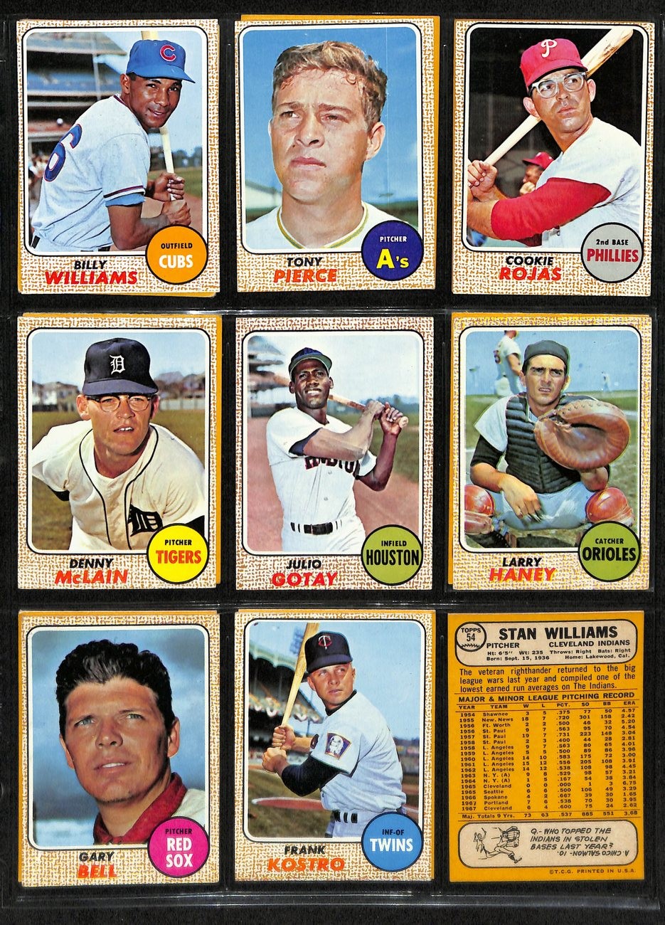 1968 Topps Baseball Card Complete Set (1-598) Bench Ryan Mantle Mays 195367