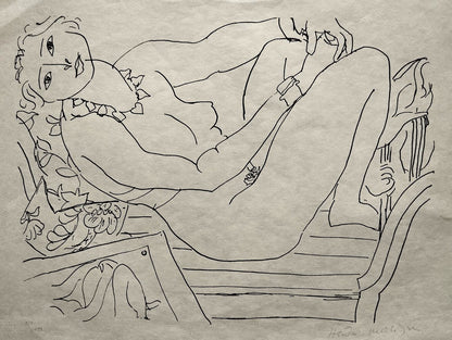 Henri Matisse Lithograph 1960 Coa Signed Contract Hand Numbered