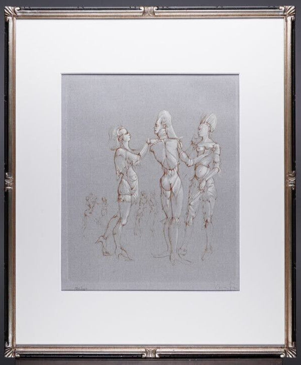 Leonor Fini Original Color Etching -Beckon Pencil