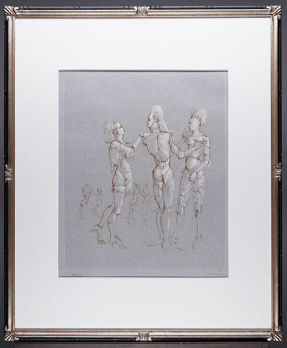 Leonor Fini Original Color Etching -Beckon Pencil